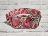 Watermelon 2" Large Martingale Dog Collar 17"-24"