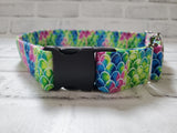Dragon Scales 1.5" XL Buckle Martingale Collar 17"-28"