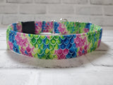 Dragon Scales 1.5" XL Buckle Martingale Collar 17"-28"