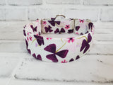 Amethyst Garden  1.5" Medium Martingale Collar 12"-19"