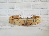 Country Florals 3/4" Medium Chain Martingale Collar 12"-19"