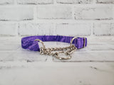 Purple Breeze 3/4" Medium Chain Martingale Collar 12"-19"