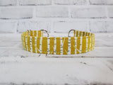 Mustard Birch 1" Medium Chain Martingale Collar 12"-19"