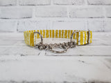 Mustard Birch 1" Medium Chain Martingale Collar 12"-19"