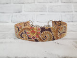 Autumn Paisley 1" Medium Chain Martingale Collar 12"-19"