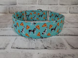Great Dane Pizza Party 2" Large Martingale Dog Collar 17"-24"