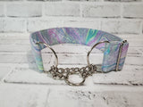 Watercolor Pastels 2" Large Chain Martingale Collar 17"-24"