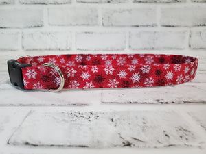 Red Snow 1" Large Buckle Collar 15"-24"