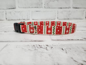 Christmas Wrapping Paper 5/8" Small Buckle Collar 10"-15"