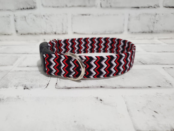 Black and Red Chevron 1