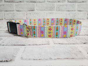 Easter Party 1.5" XL  Buckle Dog Collar 18"-30"