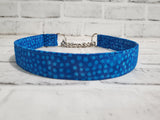 Party of Blue 1" Large Chain Martingale Collar 17"-24"