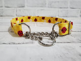 Spring Ladybug 1" Large Chain Martingale Collar 17"-24"