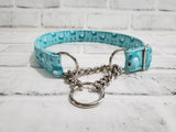 Dolphins 1" Large Chain Martingale Collar 17"-24"