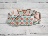 Abstract Pastels Two-tone 1.5" Medium Martingale Collar 12"-19"