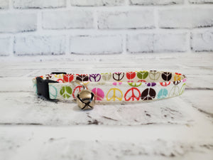 Peace  3/8" Cat Collar