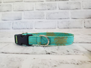 Gold Mint 5/8" X-Small Buckle Collar  7"-11"