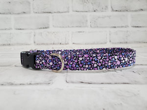 Purple Party 5/8" Small Buckle Collar 10"-15"