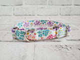 Pastel Paws  3/4" Small Martingale Collar 10"-15"