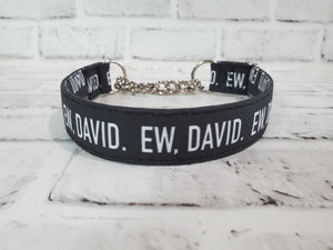 Ew, David 1" Medium Chain Martingale Collar 12"-19"