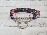 Here to F*ck Sh*t Up Feminine 1" Small Chain Martingale Collar 10"-15"