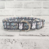 Happy Easter 1" Small Martingale Collar 10"-15"