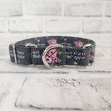 Not Today Motherf*cker 1" Small Martingale Collar 10"-15"