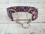Here to F*ck Sh*t Up Feminine 2" Large Chain Martingale Collar 17"-24"