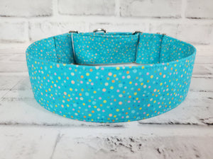 Polka-dot Party 2" Large Martingale Dog Collar 17"-24"