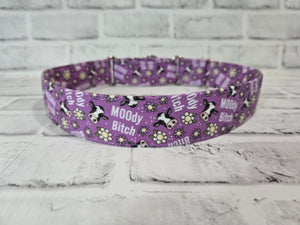 MOOdy B*tch 1.5" XL Martingale Collar 17"-28"