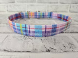 Pastel Flannel 1" Large Martingale Collar 17"-24"