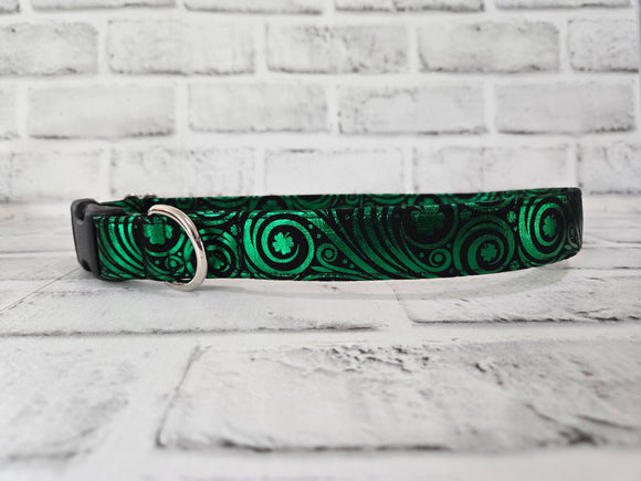 Metallic Green Swirls 1