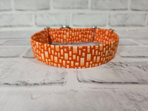 Orange You Glad 1" Small Martingale Collar 10"-15"