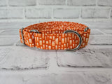 Orange You Glad 1" Small Martingale Collar 10"-15"