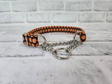 Happy Lil Pumpkins 3/4" Small Chain Martingale Collar 10"-15"