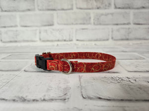 Fall Swirl 1/2" X-Small Buckle Collar  7"-11"