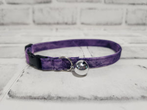 Purple Stone 3/8" Cat Collar