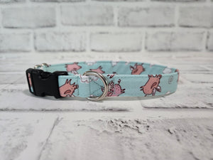 Pigs Fly 3/4" Small Buckle Collar 10"-15"