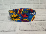 Comic Book 1.5" Small Martingale Collar 10"-15"