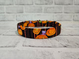 Pumpkin Stitch 1" Medium Martingale Collar 12"-19"