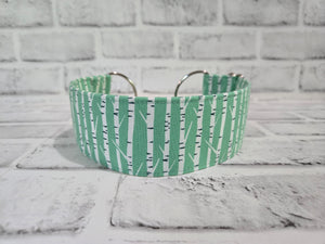 Mint Birch 2" Medium Chain Martingale Collar 12"-19"