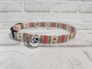 Candy Cane Lane 3/8" Cat Collar