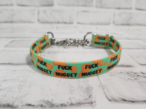 F*ck Nugget 3/4" Small Chain Martingale Collar 10"-15"