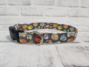 Cheese Lover 3/4" Small Buckle Collar 10"-15"