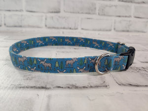 Woodland Moose 3/4" Medium Buckle Collar 12"-19"