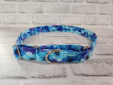 Night Bloom 1" XL Chain Martingale Collar 19"-28"