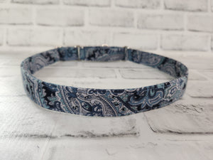 Paisley 1" XL Chain Martingale Collar 19"-28"