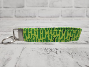 Fishy Fabric Wristlet Keychain