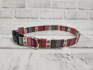 Christmas Candy 5/8" Small Buckle Collar 10"-15"