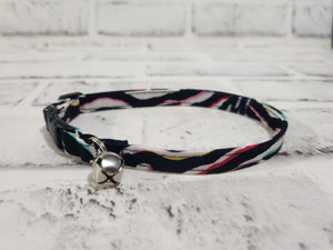 Rainbow Zebra 3/8" Cat Collar